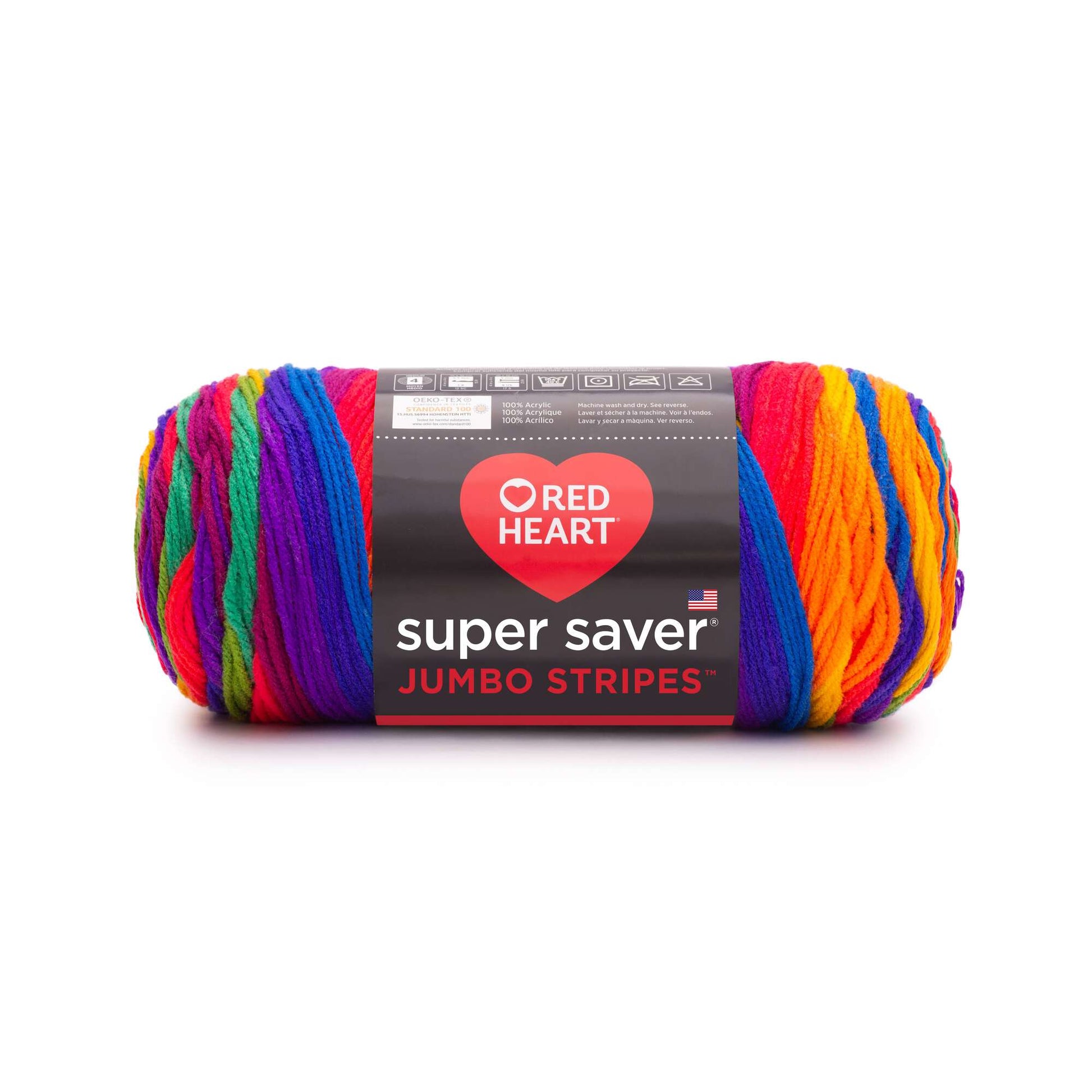 Red Heart Super Saver Jumbo Yarn Favorite Stripe