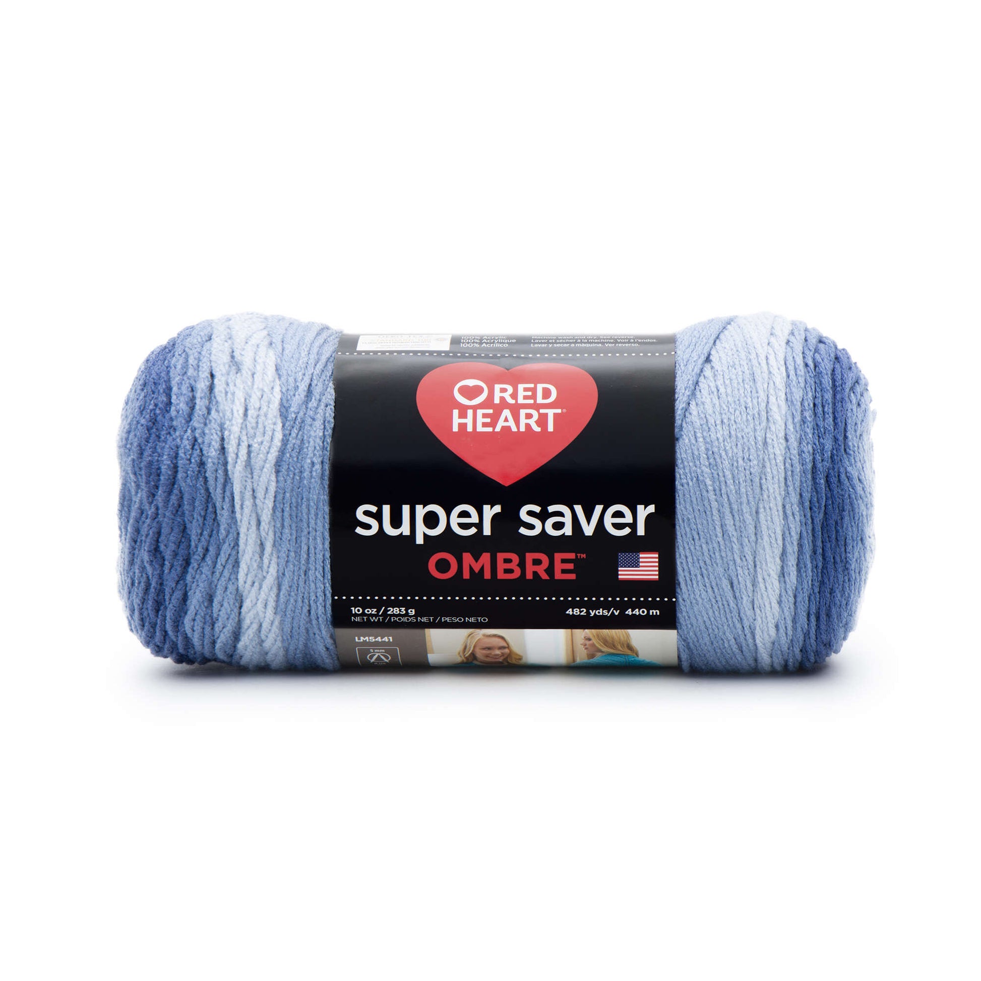 Red Heart Super Saver Ombre Yarn True Blue