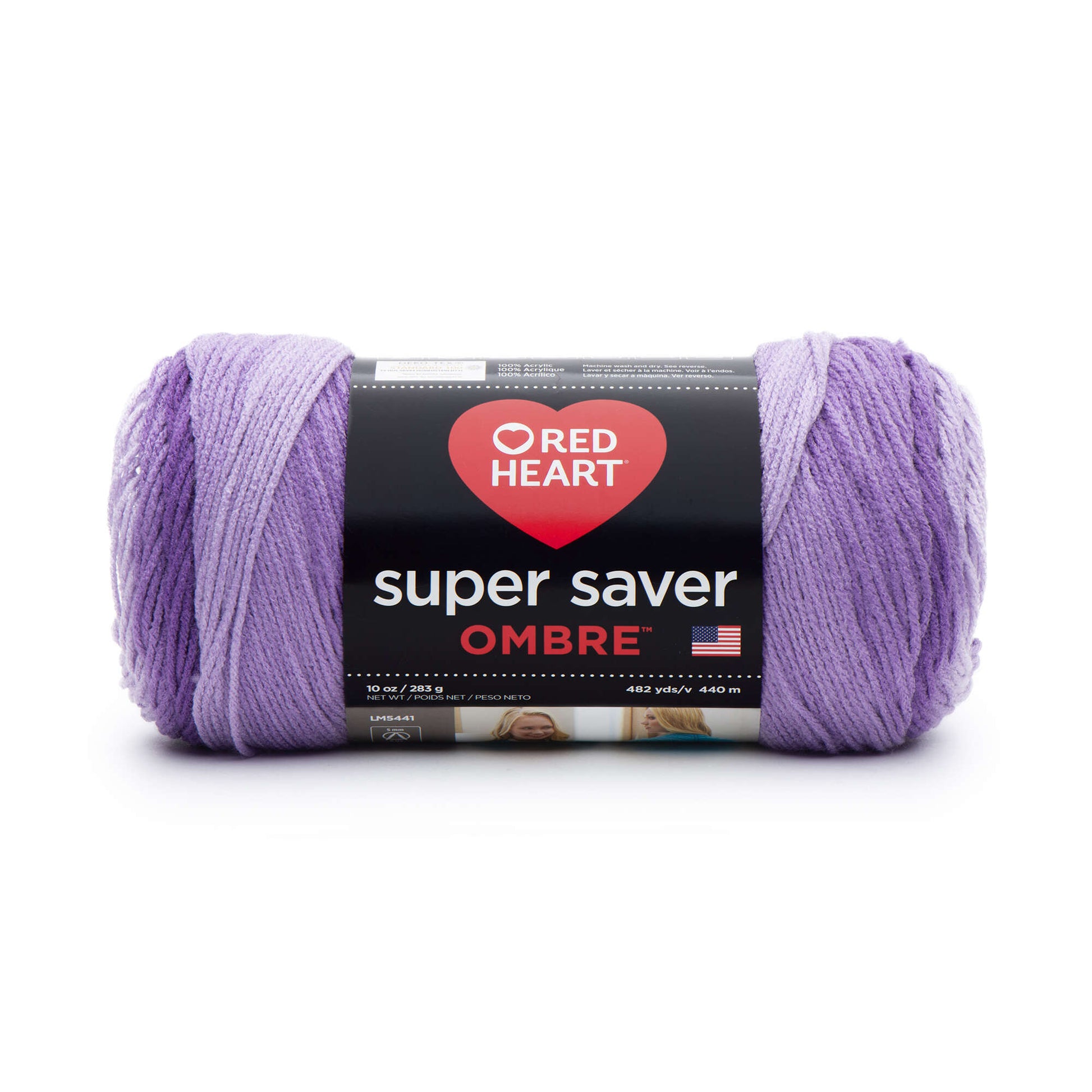 Red Heart Super Saver Ombre Yarn Violet