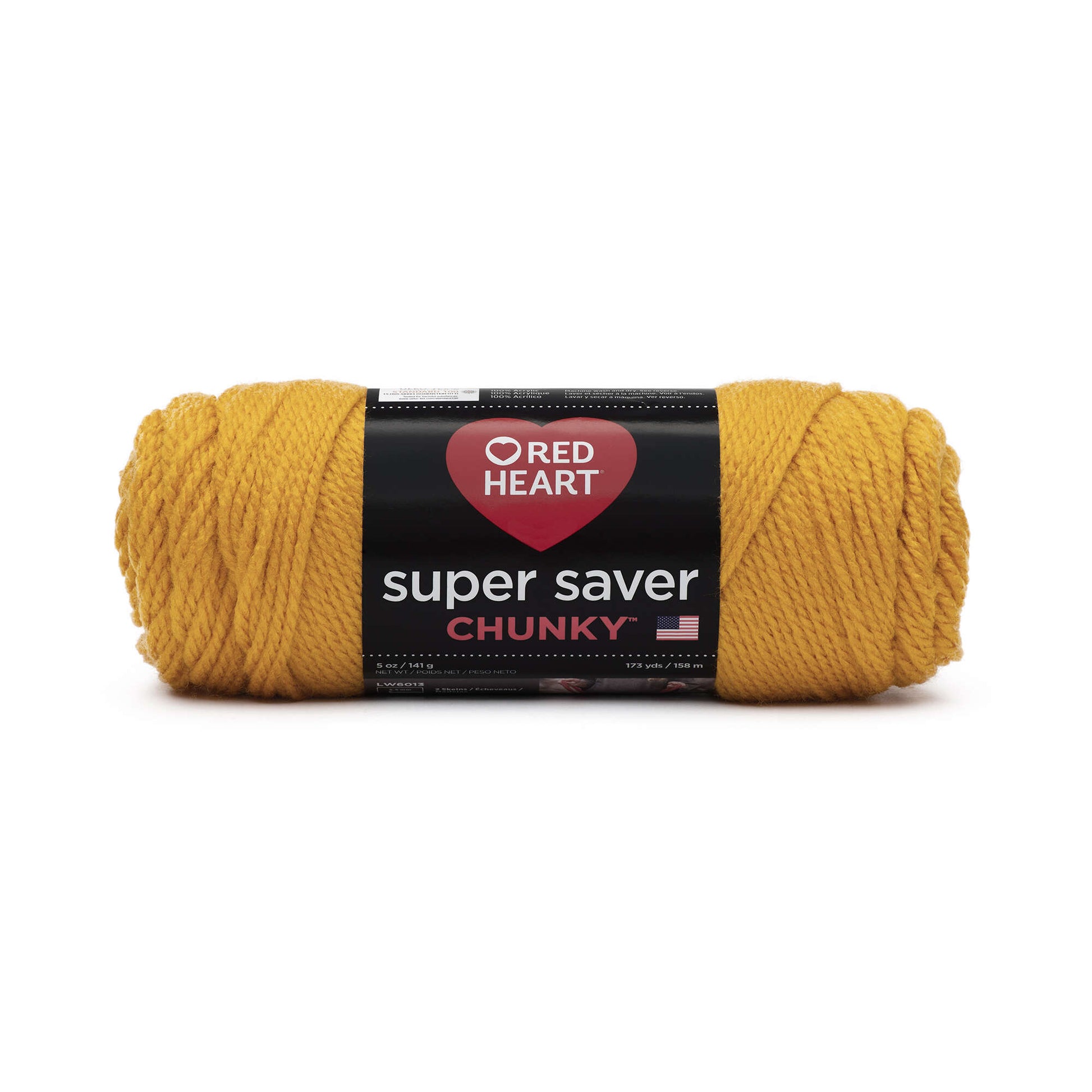 Red Heart Super Saver Chunky Yarn - Clearance shades Goldenrod