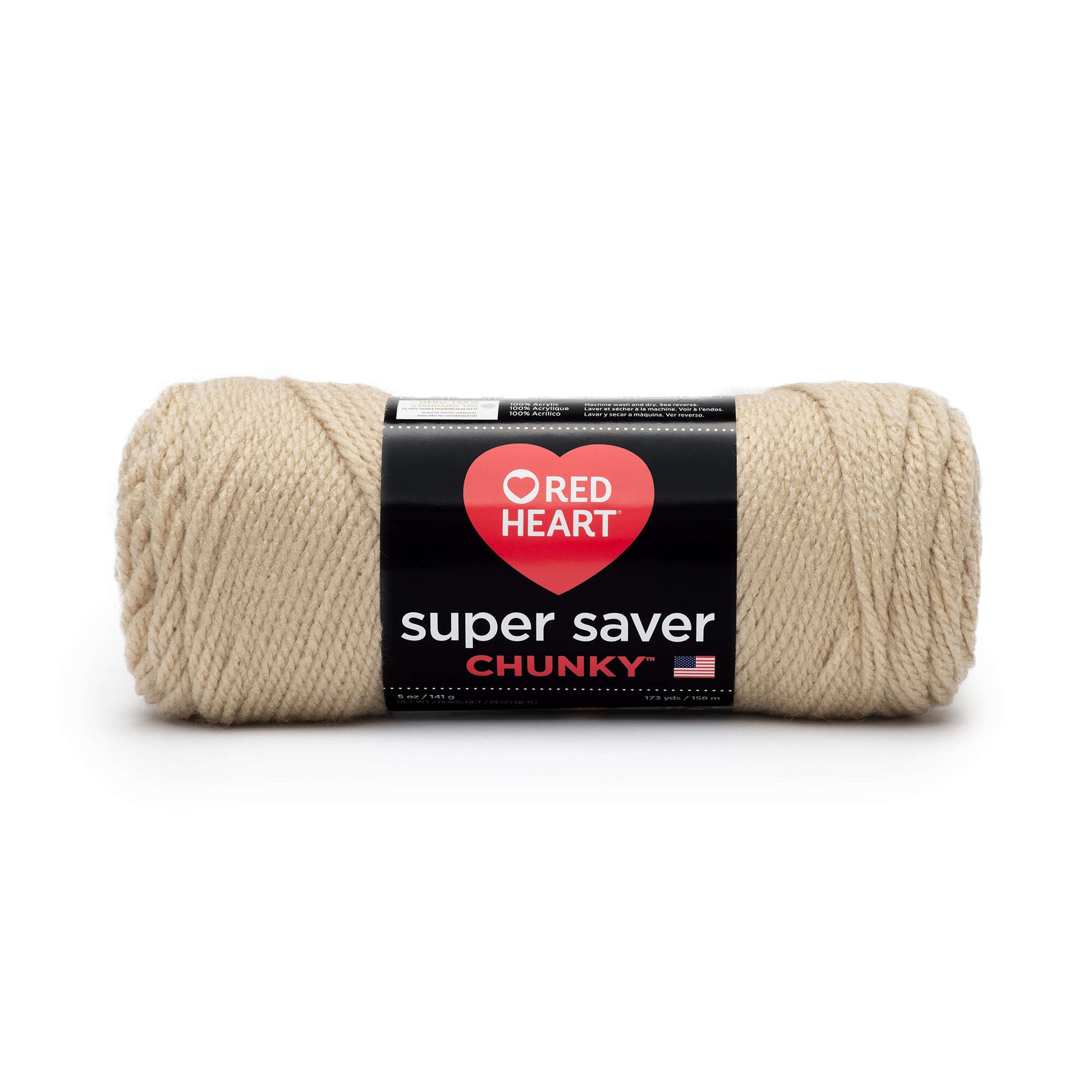 Red Heart Super Saver Chunky Yarn - Clearance shades Buff