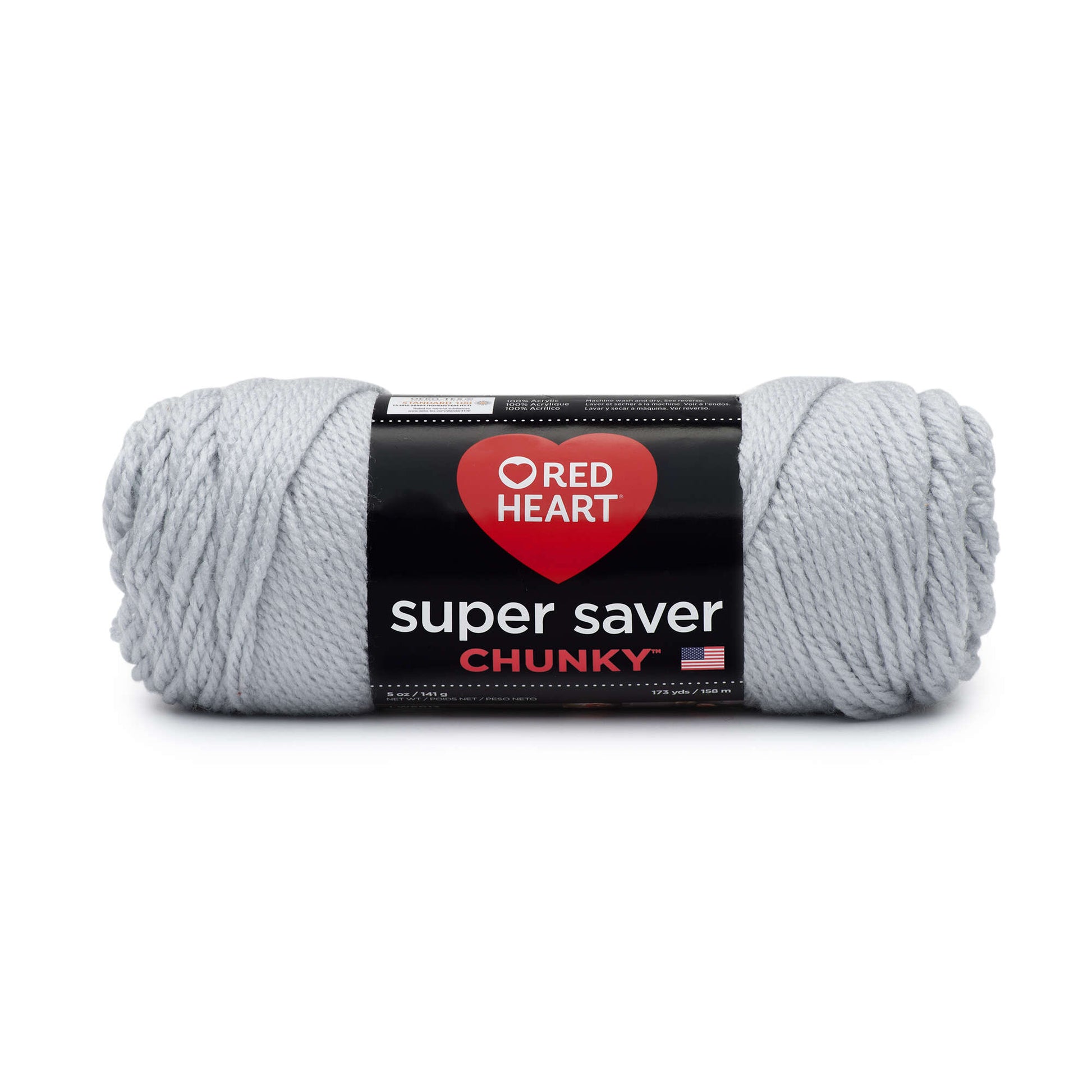 Red Heart Super Saver Chunky Yarn - Clearance shades Light Gray