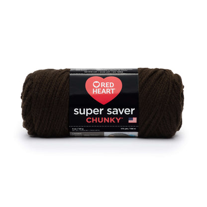 Red Heart Super Saver Chunky Yarn - Clearance shades Coffee