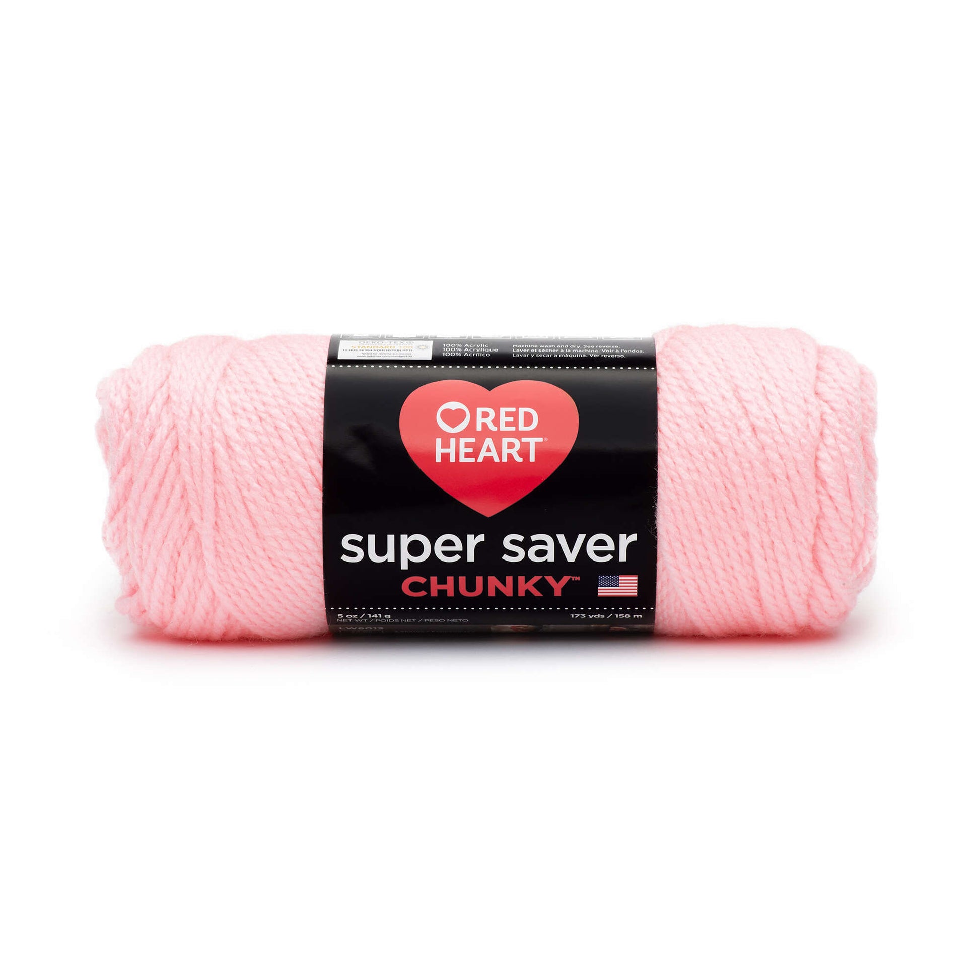 Red Heart Super Saver Chunky Yarn - Clearance shades Petal Pink