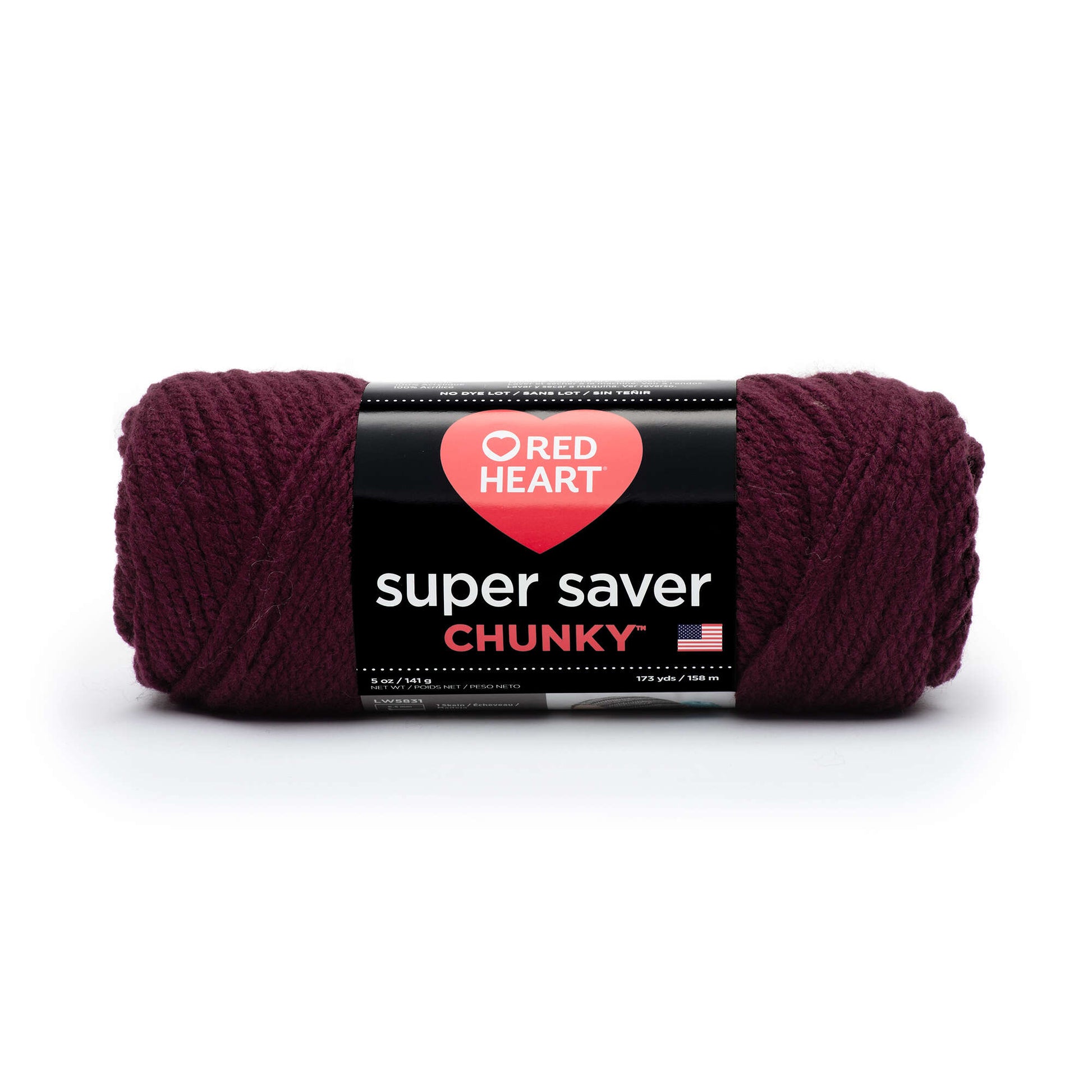 Red Heart Super Saver Cherry Red Yarn - 3 Pack of 198g/7oz - Acrylic - 4  Medium (Worsted) - 364 Yards - Knitting/Crochet