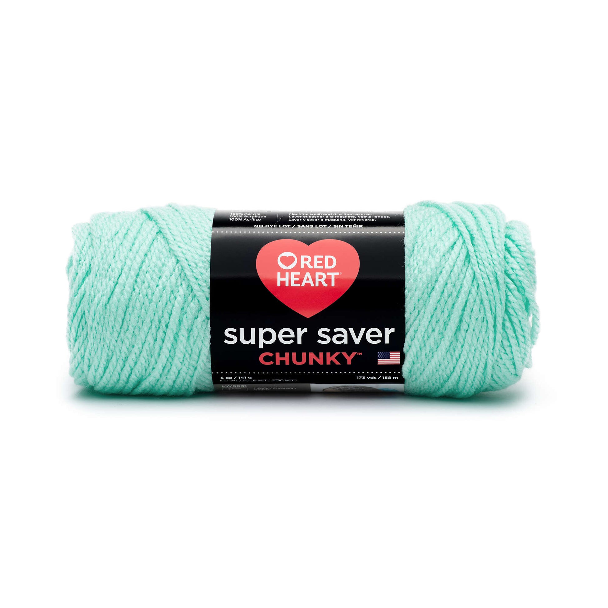 Red Heart Super Saver Chunky Yarn - Clearance shades Minty
