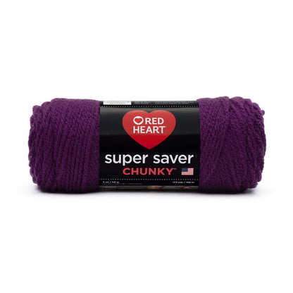 Red Heart Super Saver Chunky Yarn - Clearance shades Dark Orchid