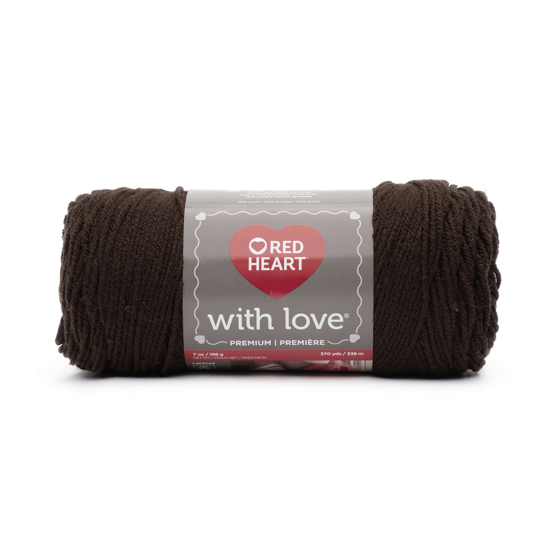 Red Heart With Love Yarn Chocolate