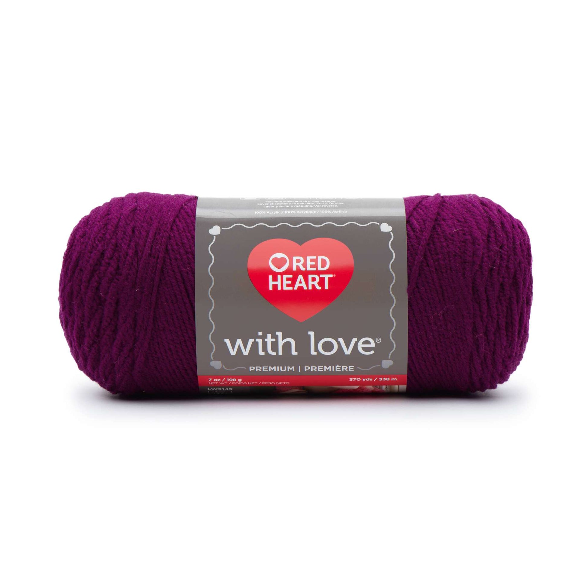 Red Heart With Love Yarn Boysenberry