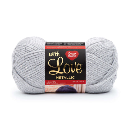 Red Heart With Love Metallic Yarn - Discontinued shades Light Gray
