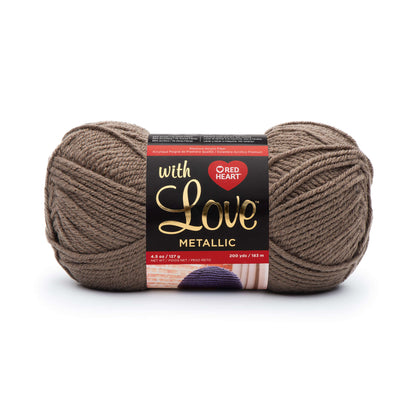 Red Heart With Love Metallic Yarn - Discontinued shades Taupe