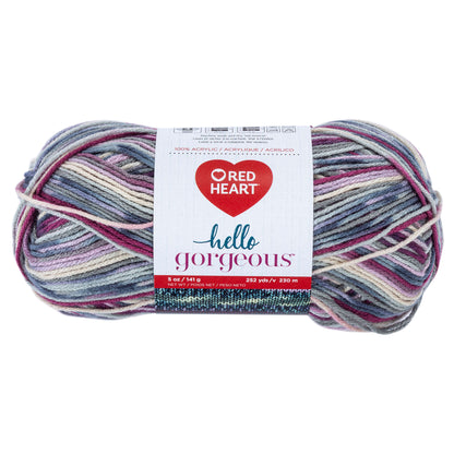Red Heart Hello Gorgeous Yarn - Discontinued Shades Orchid Blossom