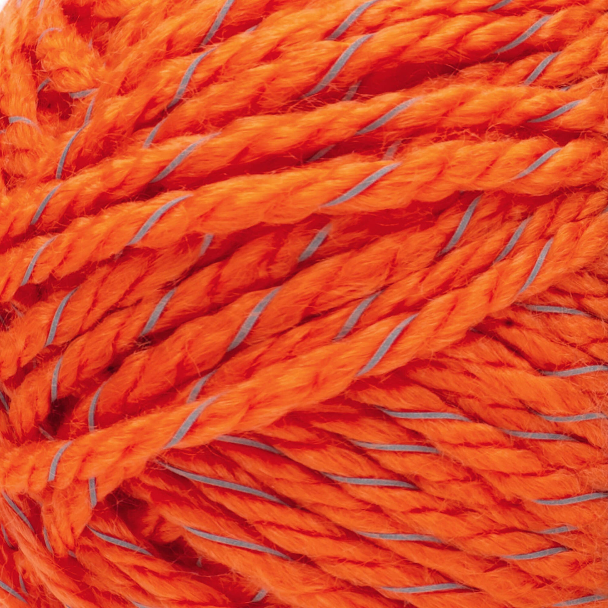 Red Heart Reflective Yarn - Discontinued Shades Neon Orange