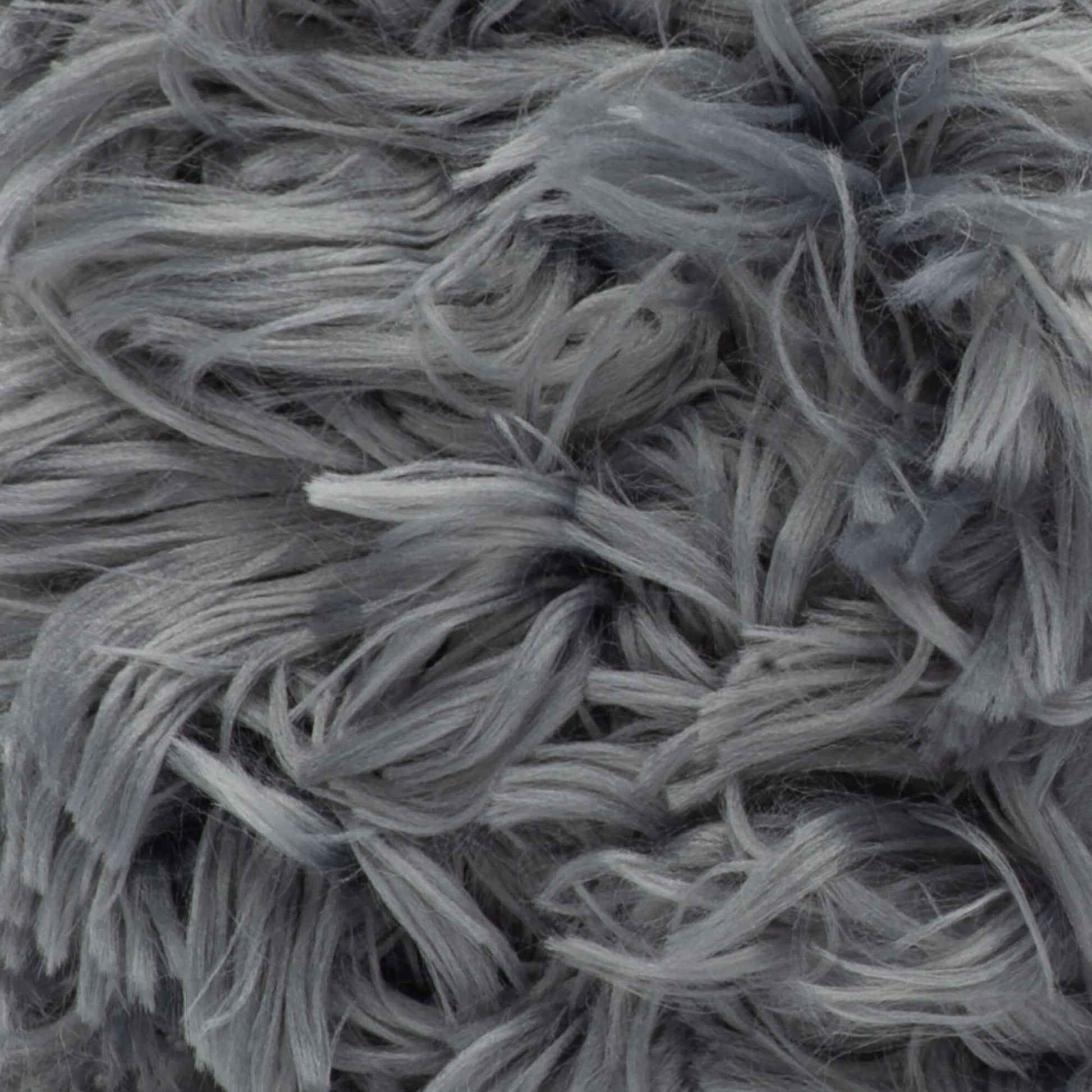 Loren Furry Knitting Yarn, Grey - RF006