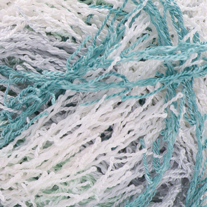 Red Heart Scrubby Stripes Yarn - Clearance Shades Cool Mint