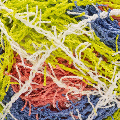 Red Heart Scrubby Stripes Yarn - Clearance Shades Citrus Punch