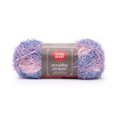 Red Heart Scrubby Stripes Yarn - Clearance Shades Sweet Pea