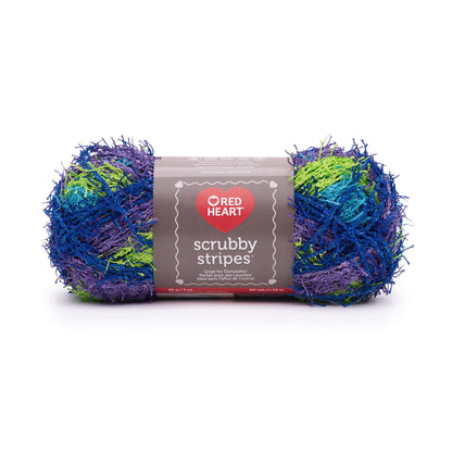 Red Heart Scrubby Stripes Yarn - Clearance Shades Atlantis