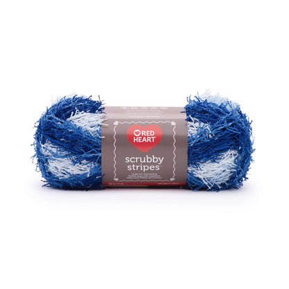 Red Heart Scrubby Stripes Yarn - Clearance Shades Coastal