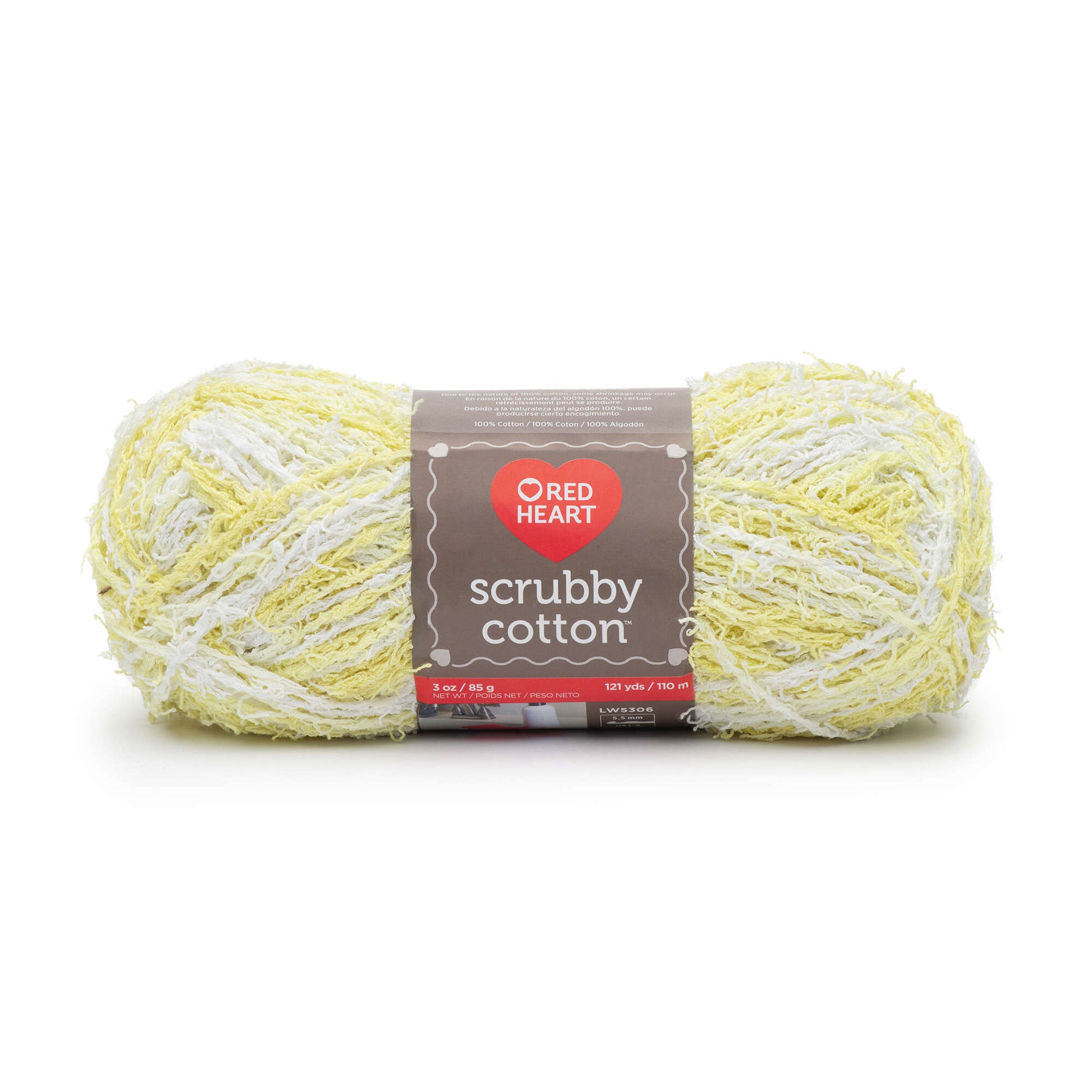 Red Heart Scrubby Cotton Yarn - Discontinued shades Sunshine