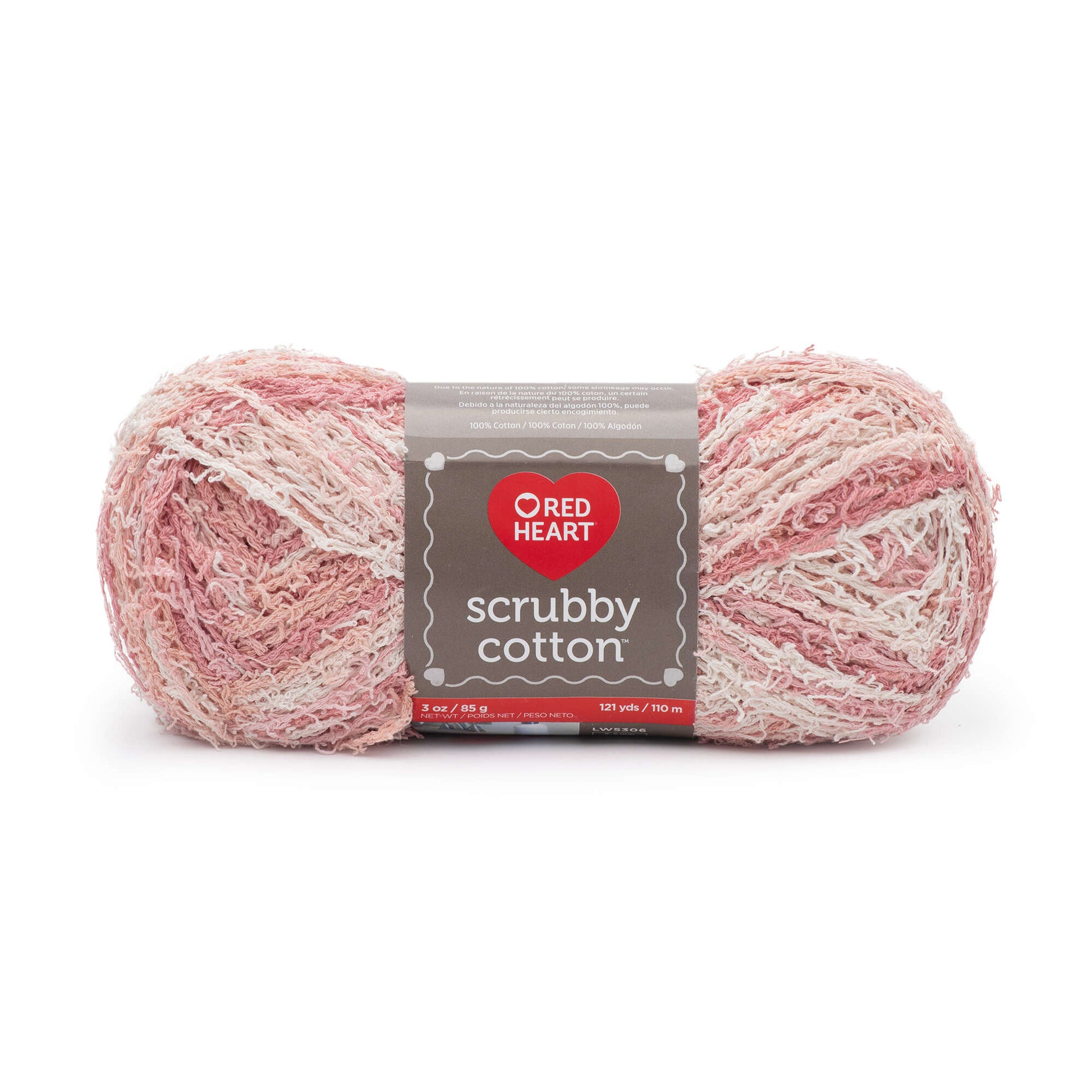 Red Heart Scrubby Cotton Yarn - Clearance shades Blissful Print