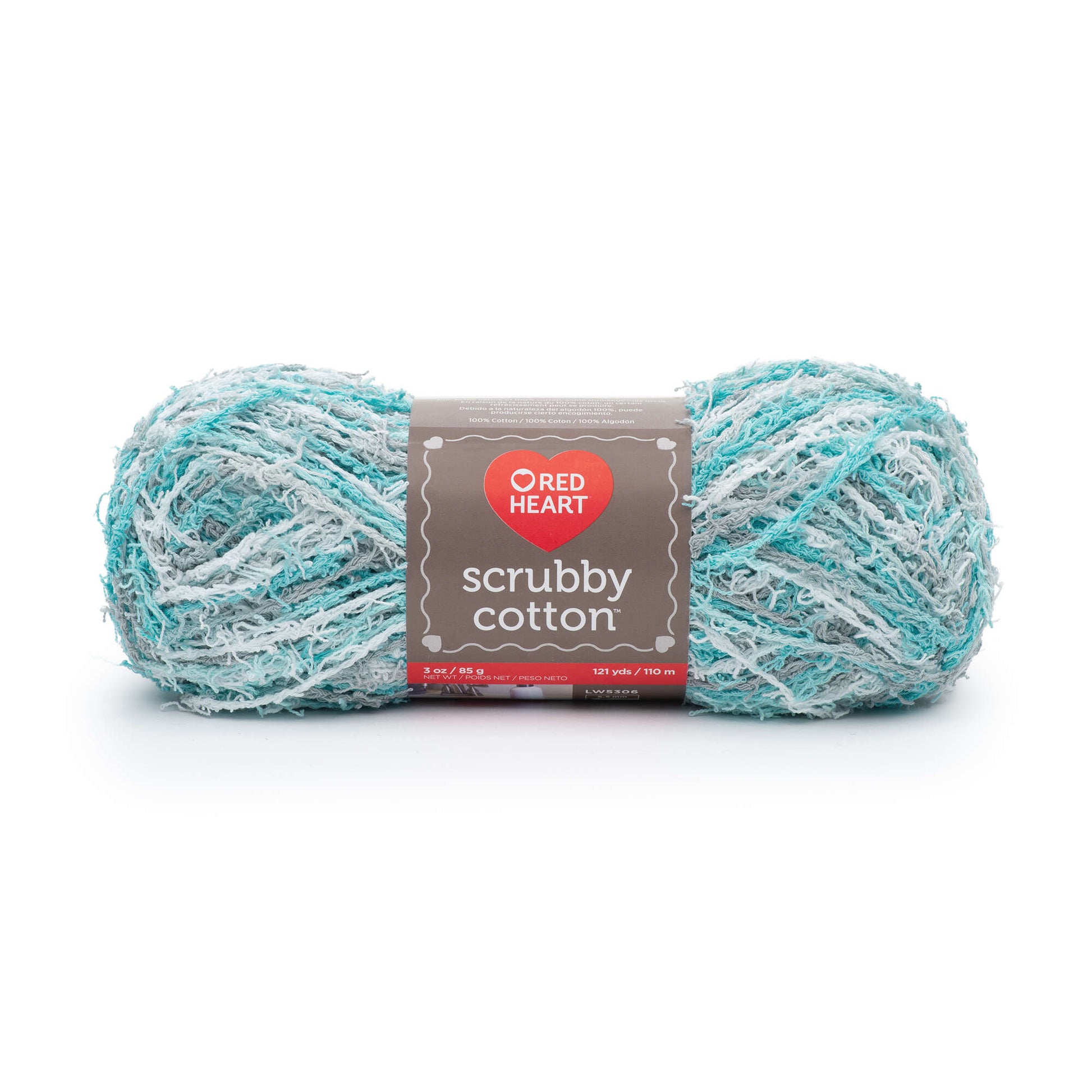 Red Heart Scrubby Cotton Yarn - Clearance shades Refreshing