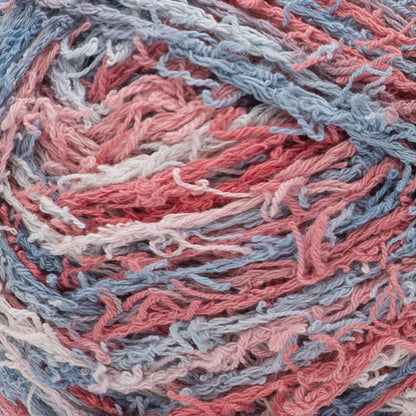 Red Heart Scrubby Cotton Yarn - Clearance shades Nautical Print