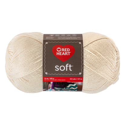 Red Heart Soft Yarn (283g/10oz) - Clearance shades Off White