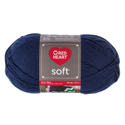 Red Heart Soft Yarn (283g/10oz) - Clearance shades Navy