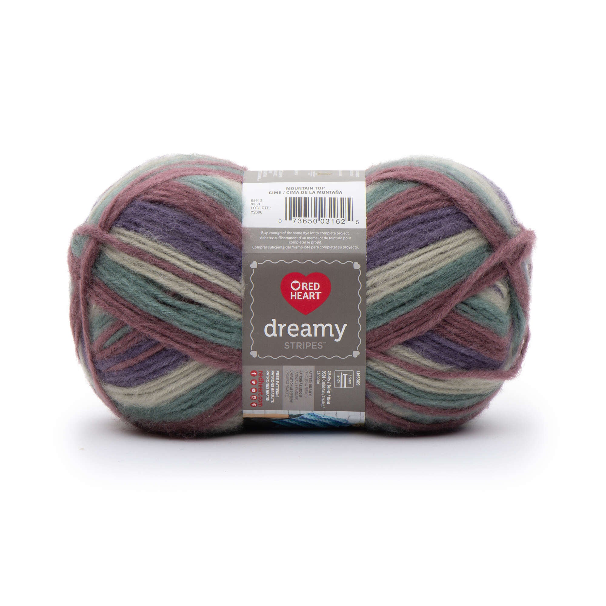 Red Heart Dreamy Stripes Yarn - Discontinued Shades