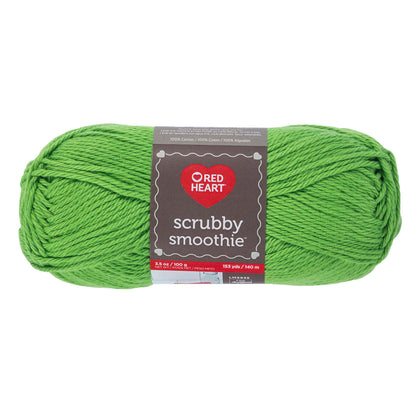 Red Heart Scrubby Smoothie Yarn - Clearance shades Lime