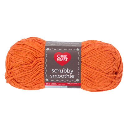 Red Heart Scrubby Smoothie Yarn - Clearance shades Brite Orange
