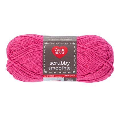 Red Heart Scrubby Smoothie Yarn - Clearance shades Brite Pink