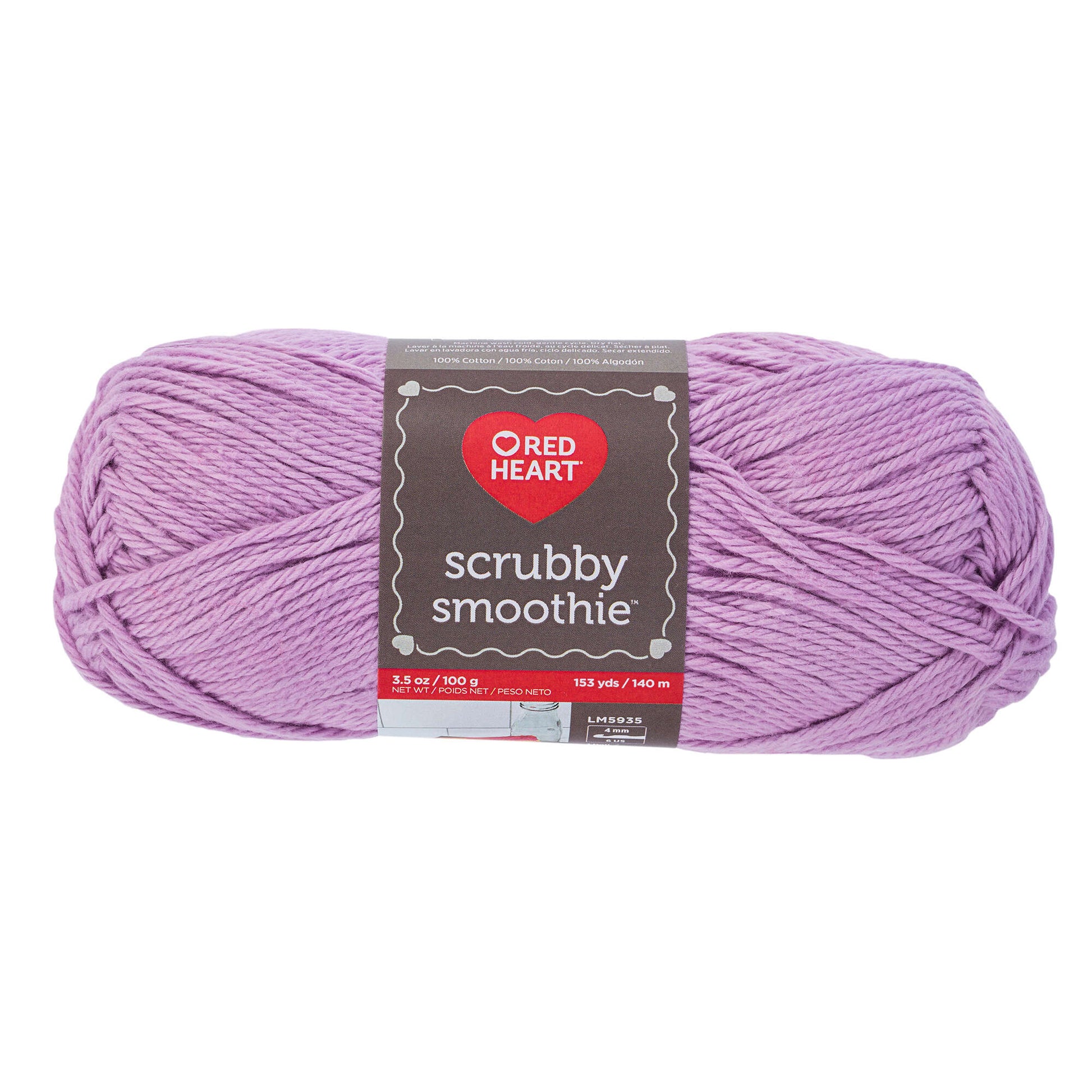 Red Heart Scrubby Smoothie Yarn - Clearance shades Lavender
