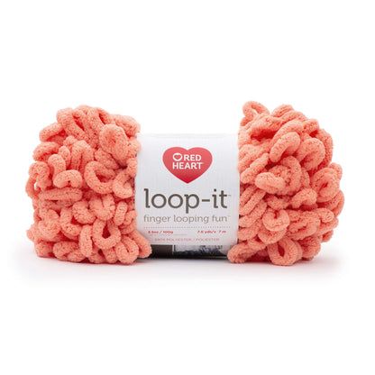 Red Heart Loop-It Yarn - Discontinued shades Creamsicle