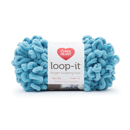 Red Heart Loop-It Yarn - Discontinued shades I Blue It