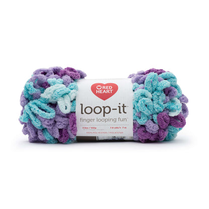 Red Heart Loop-It Yarn - Discontinued shades Turq'S And Caicos