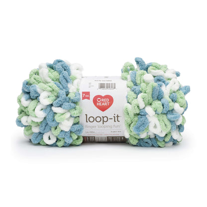 Red Heart Loop-It Yarn - Discontinued shades Blue-Per