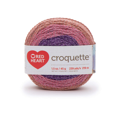 Red Heart Croquette Yarn - Clearance shades Berry Bliss