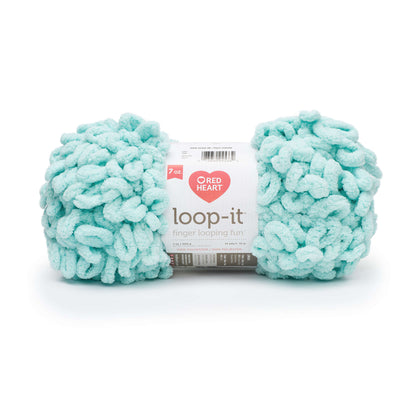 Red Heart Loop-It Yarn (200g/7oz) - Discontinued Shades Aqua-Scuse Me