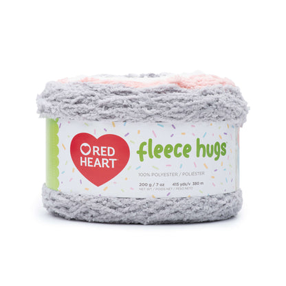 Red Heart Fleece Hugs Yarn - Clearance shades Elephant