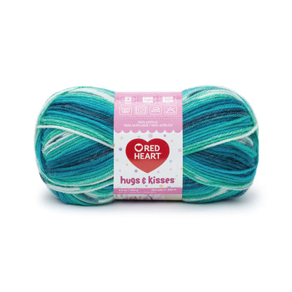 Red Heart Hugs & Kisses Yarn - Discontinued Shades Mixed Mints