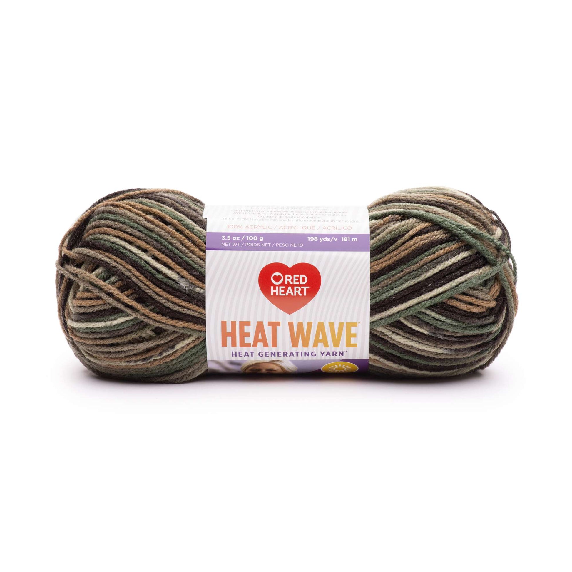 Red Heart Heat Wave Yarn - Discontinued shades Campfire