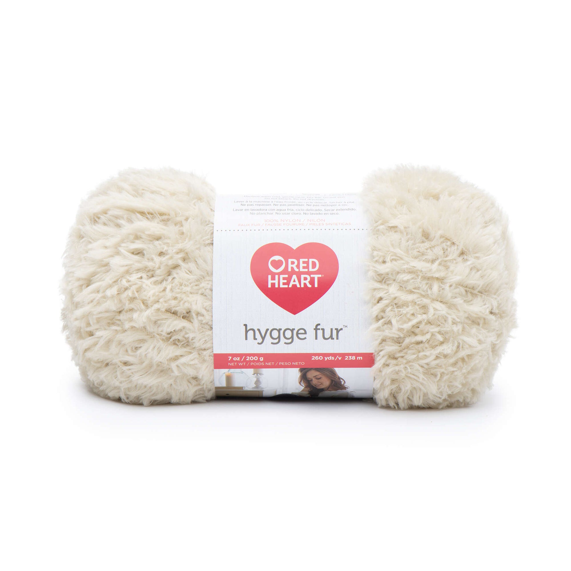 Red Heart Hygge Fur Yarn - Discontinued shades Sand Castle