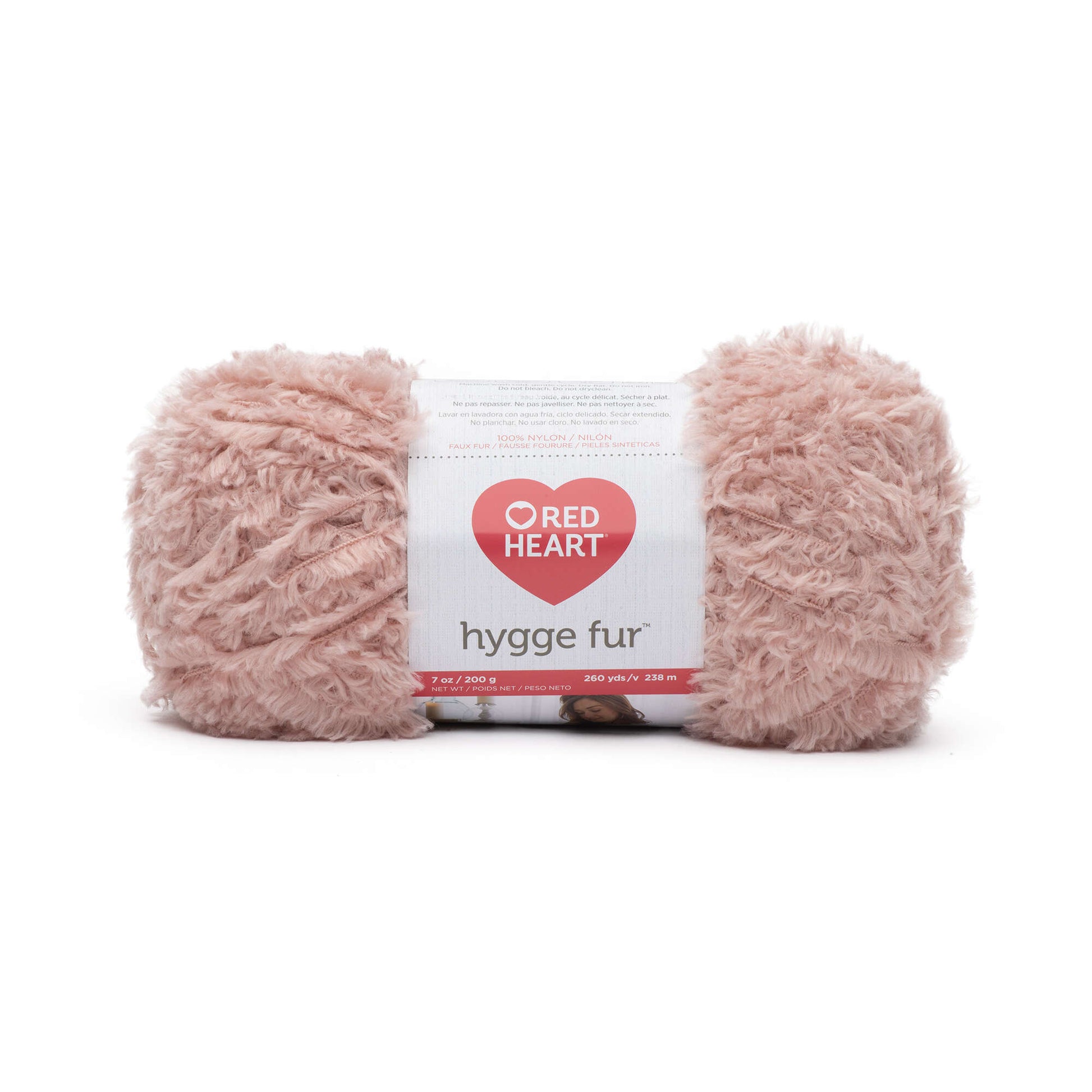 Red Heart Hygge Fur Yarn - Discontinued shades Dusty Pink