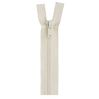 Coats & Clark Sport Closed End Zippers - 7 inches Natural