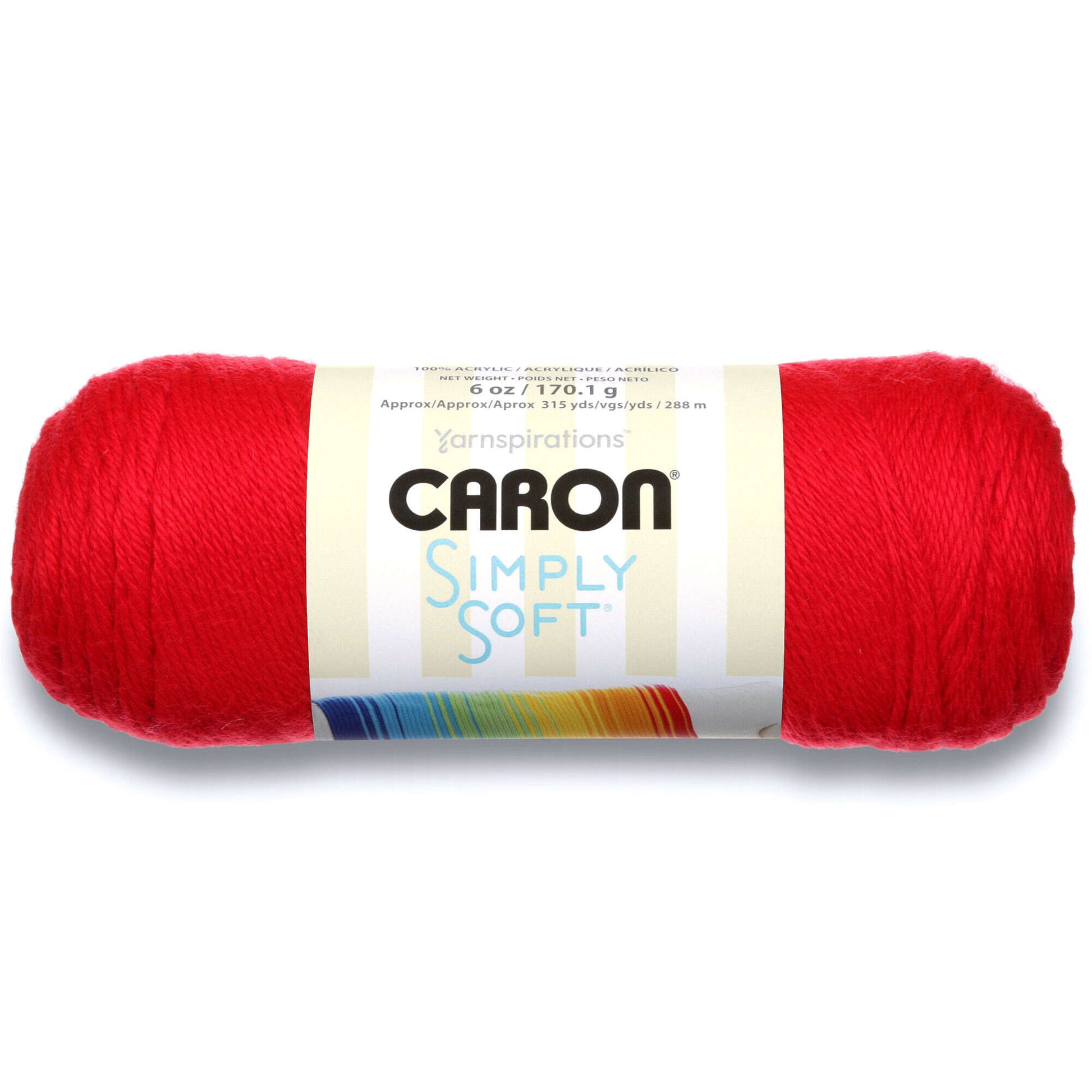 Caron Simply Soft Yarn Red