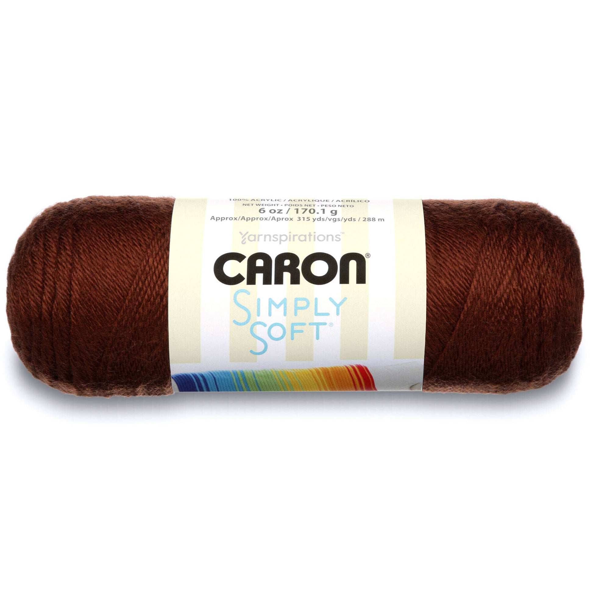 Caron Simply Soft Yarn Chocolate