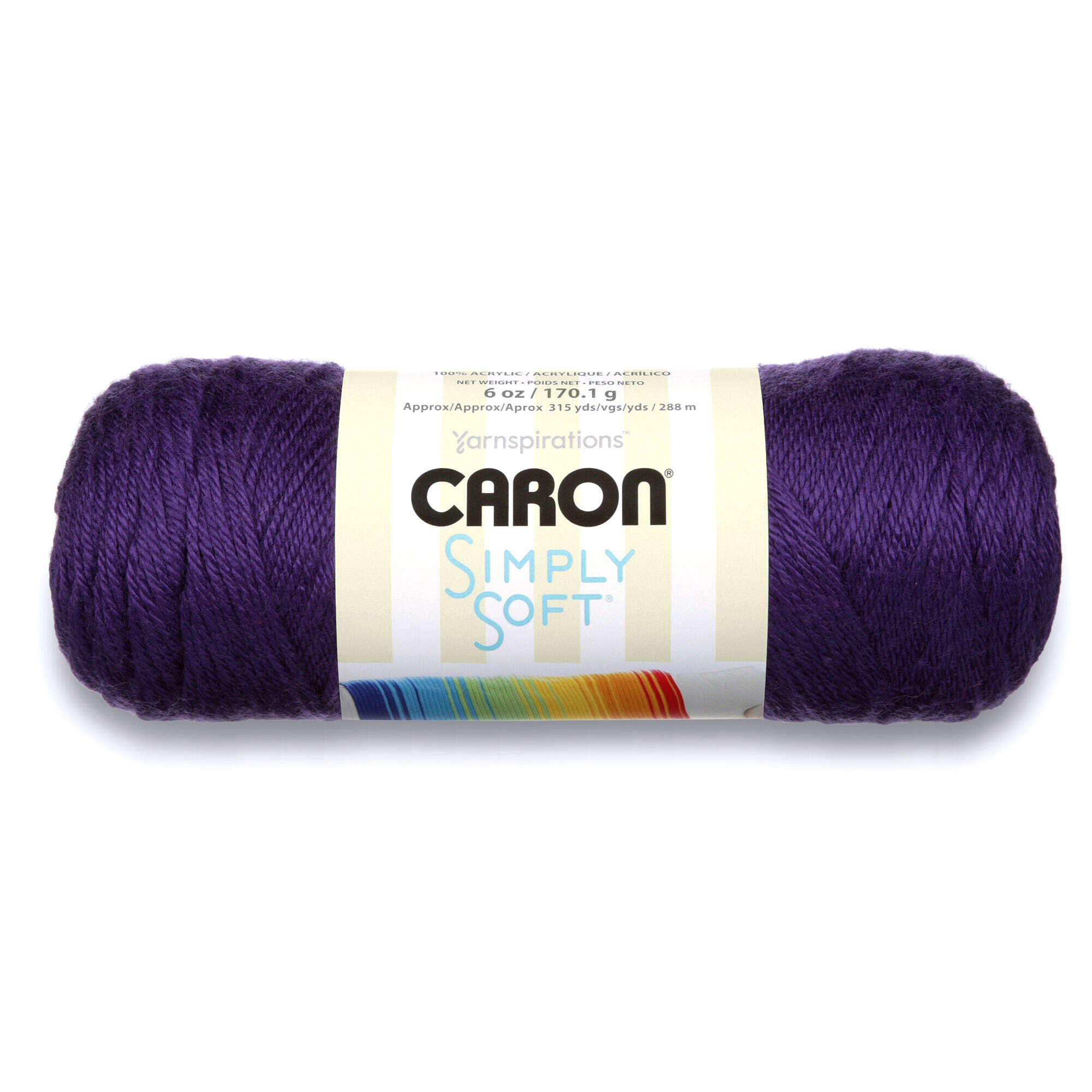 Caron Simply Soft Yarn, Soft Pink, 6 oz