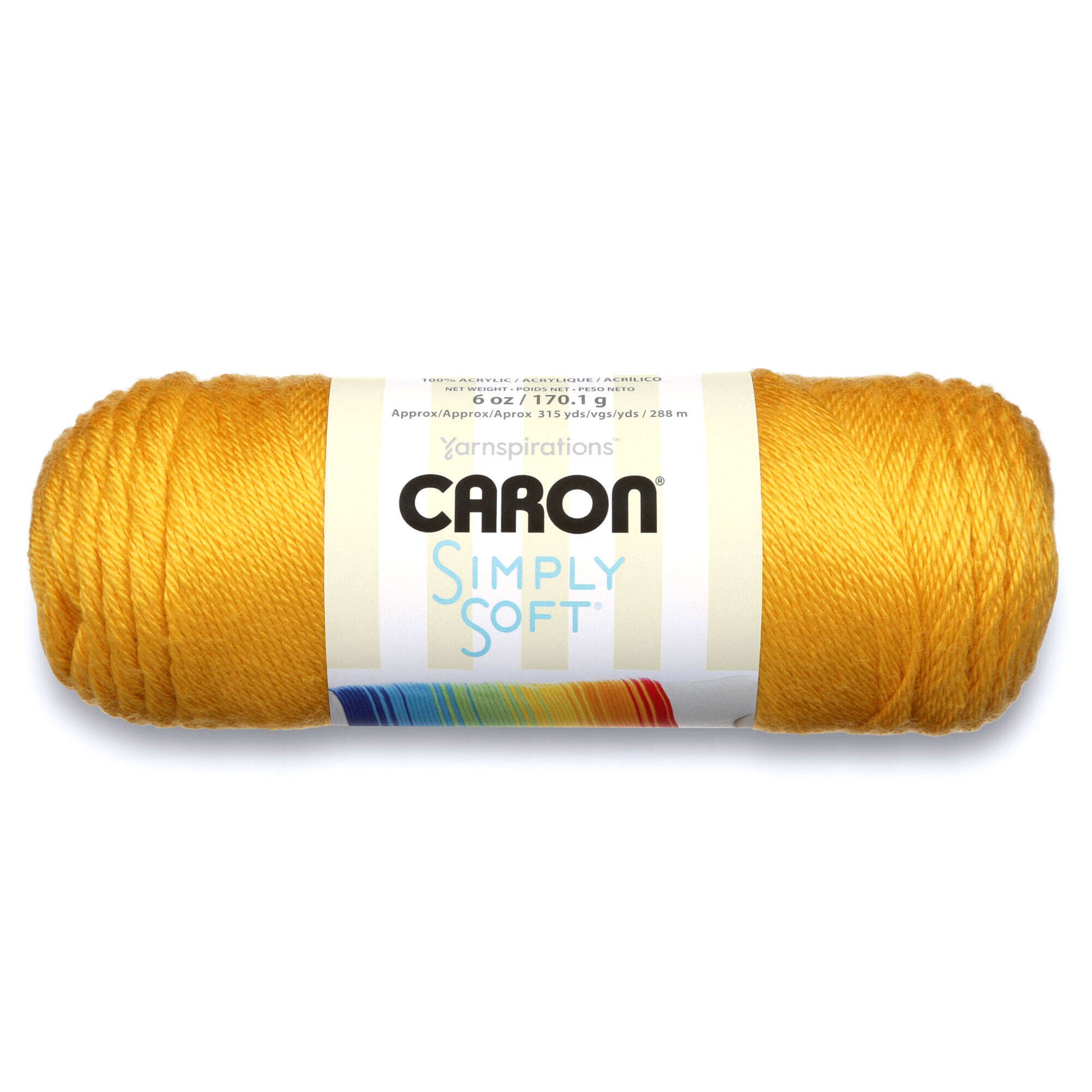 Bernat Softee Chunky Glowing Gold Yarn - 3 Pack of 100g/3.5oz - Acrylic - 6  Super Bulky - 108 Yards - Knitting/Crochet